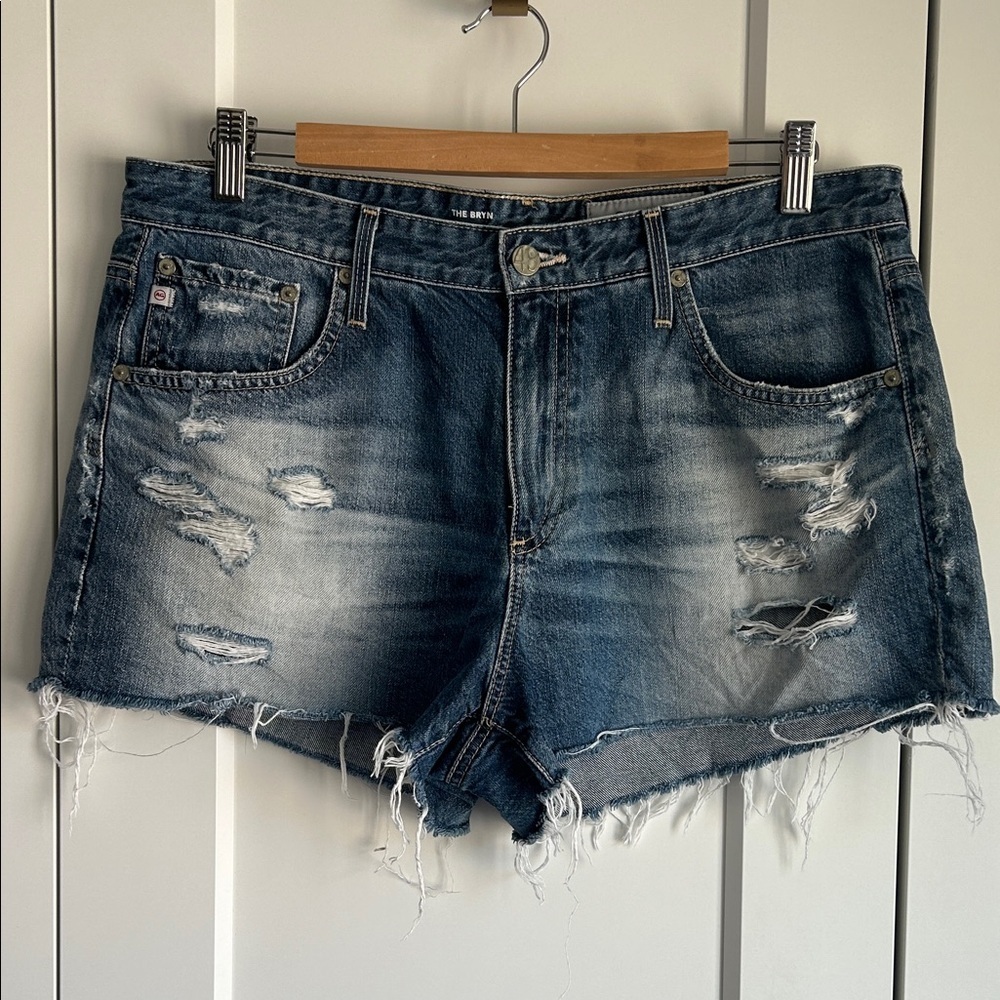 AG Adriano Goldschmied The Bryn Distressed Denim Women Shorts | 32